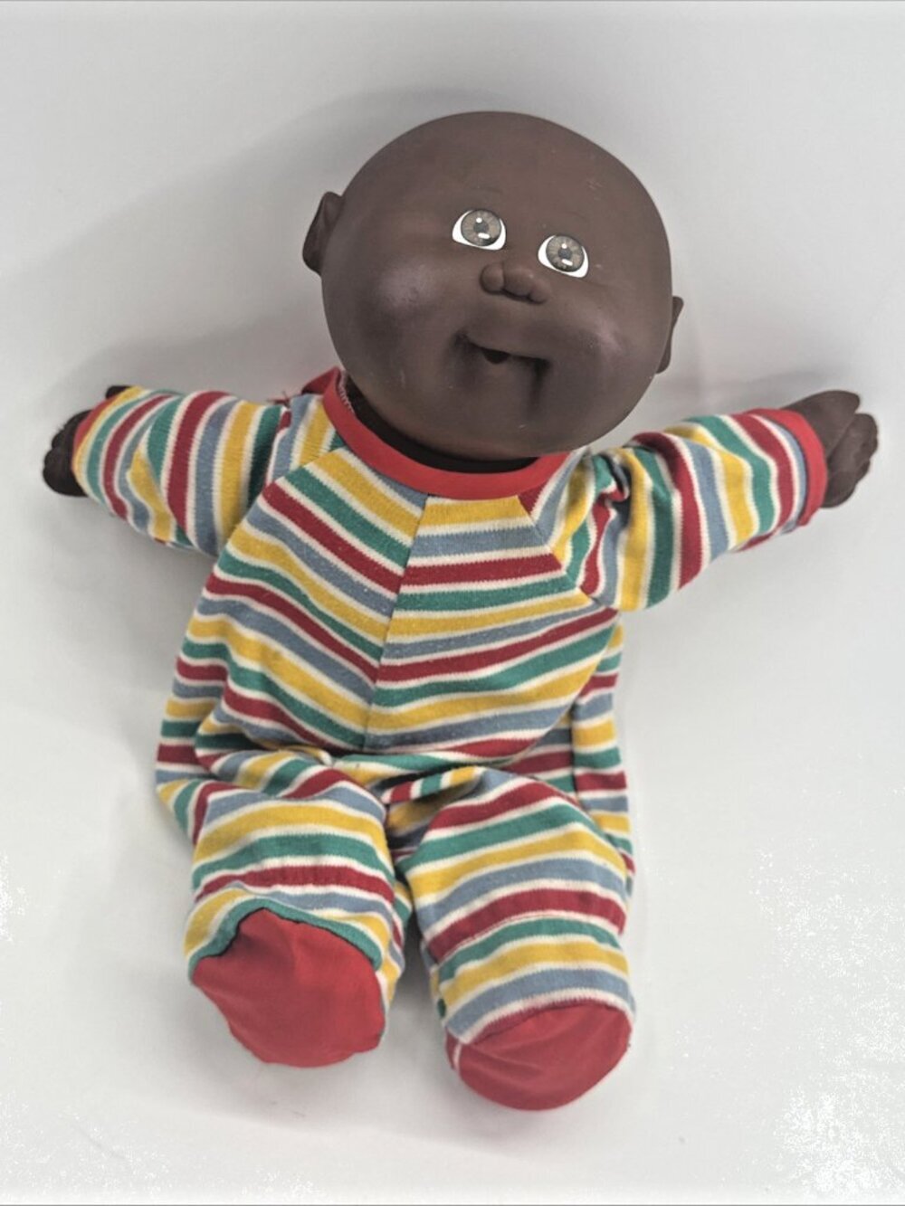 Vintage 1988 Hasbro Cabbage Patch Kids Babies African American Boy Doll & Outfit